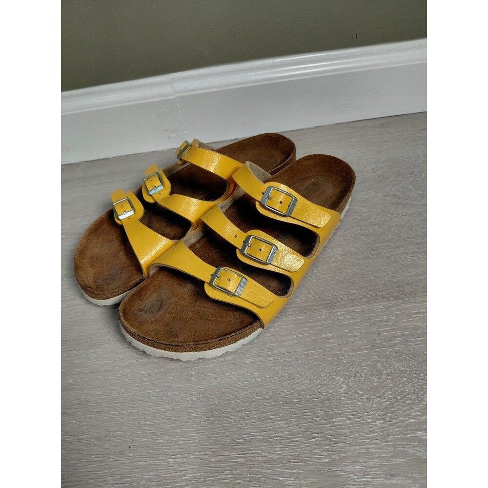 Birkenstock Florida Women's Size 39EU 8US Narrow Yellow - Picture 8 of 12